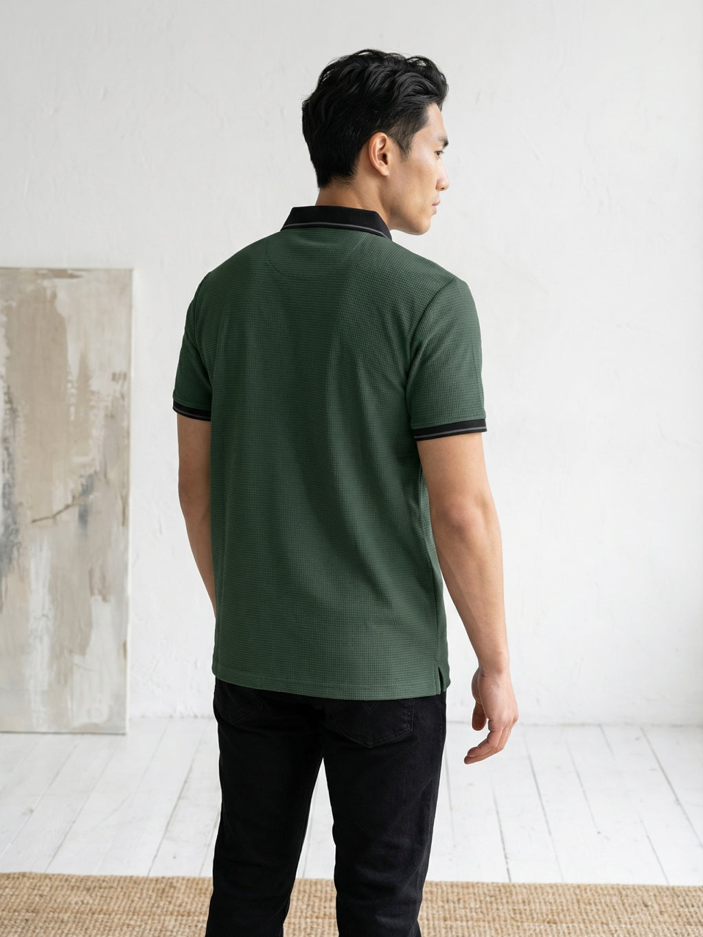 Atlantic Crest Polo - Forest Green