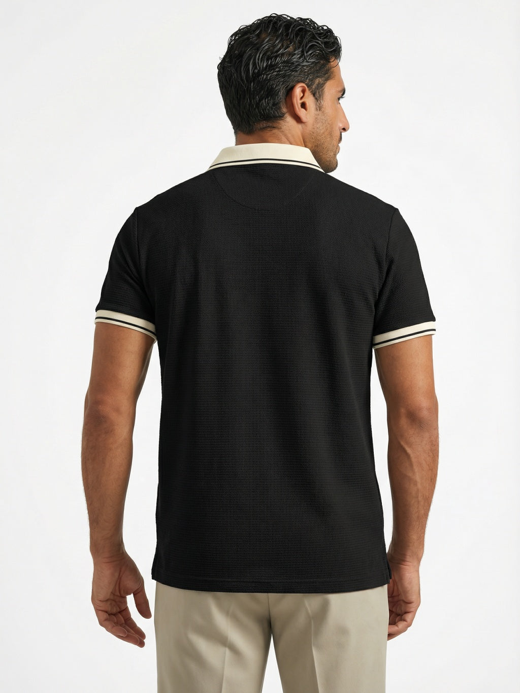 Atlantic Crest Polo - Onyx Black