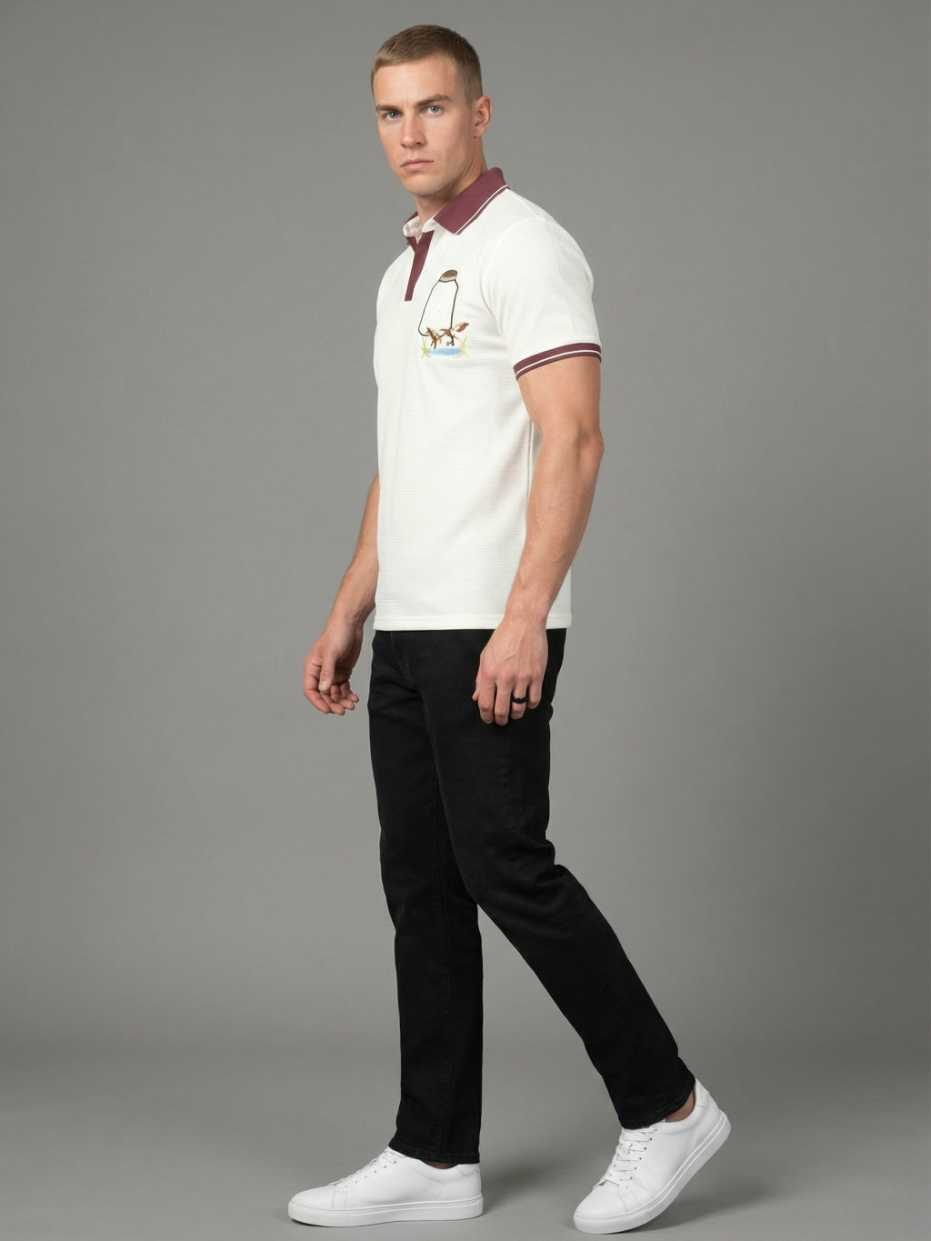 Atlantic Crest Polo - Stone Beige