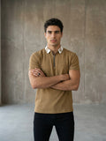 Coastal Zip Polo - Desert Khaki
