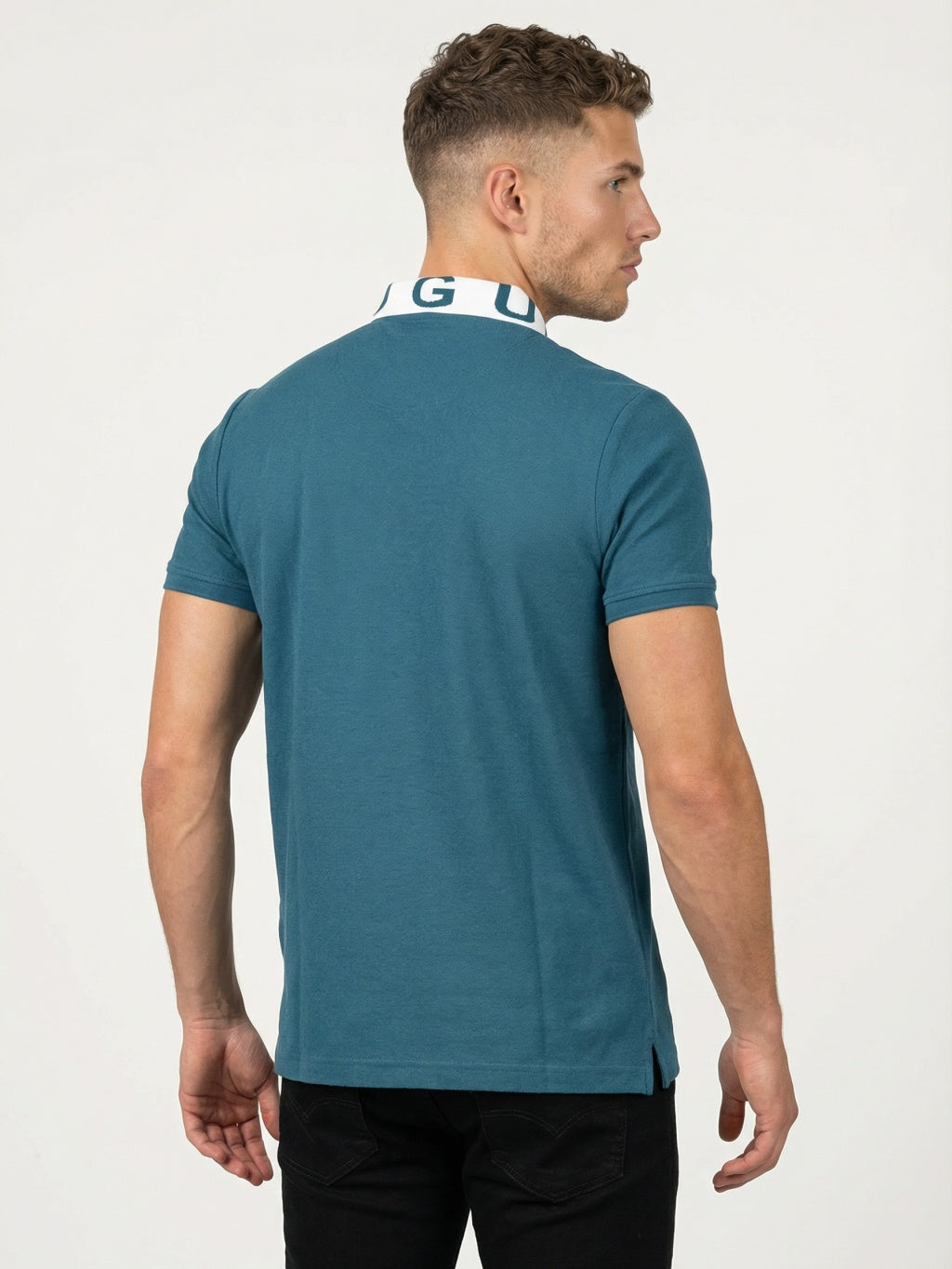Coastal Zip Polo - Ocean Teal