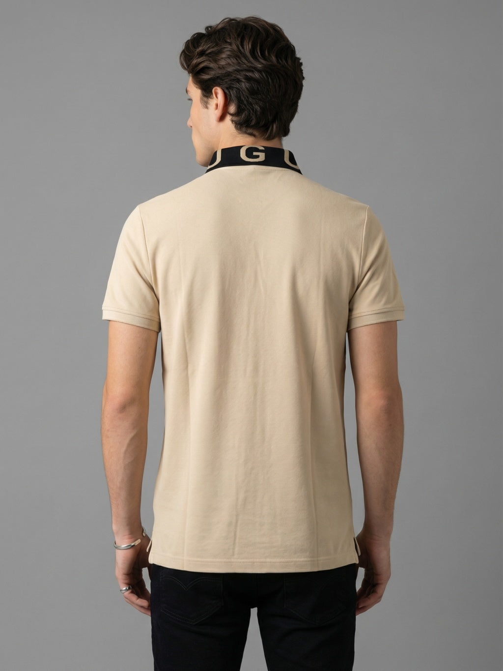 Coastal Zip Polo - Sandstone Beige