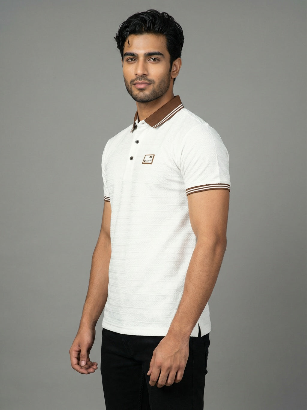 Heritage Trim Polo - Arctic White