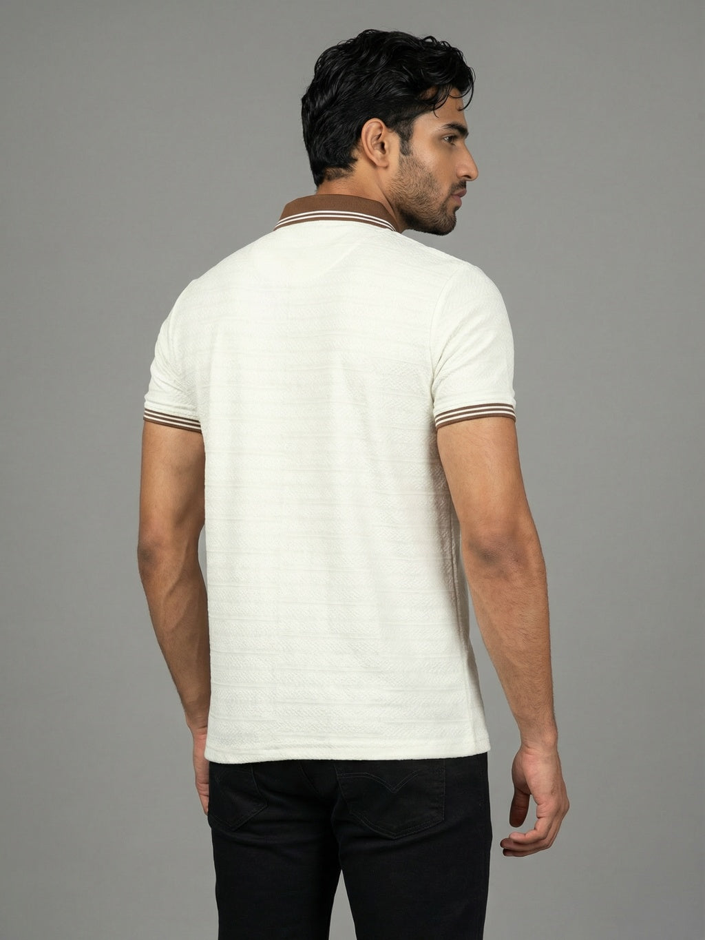 Heritage Trim Polo - Arctic White