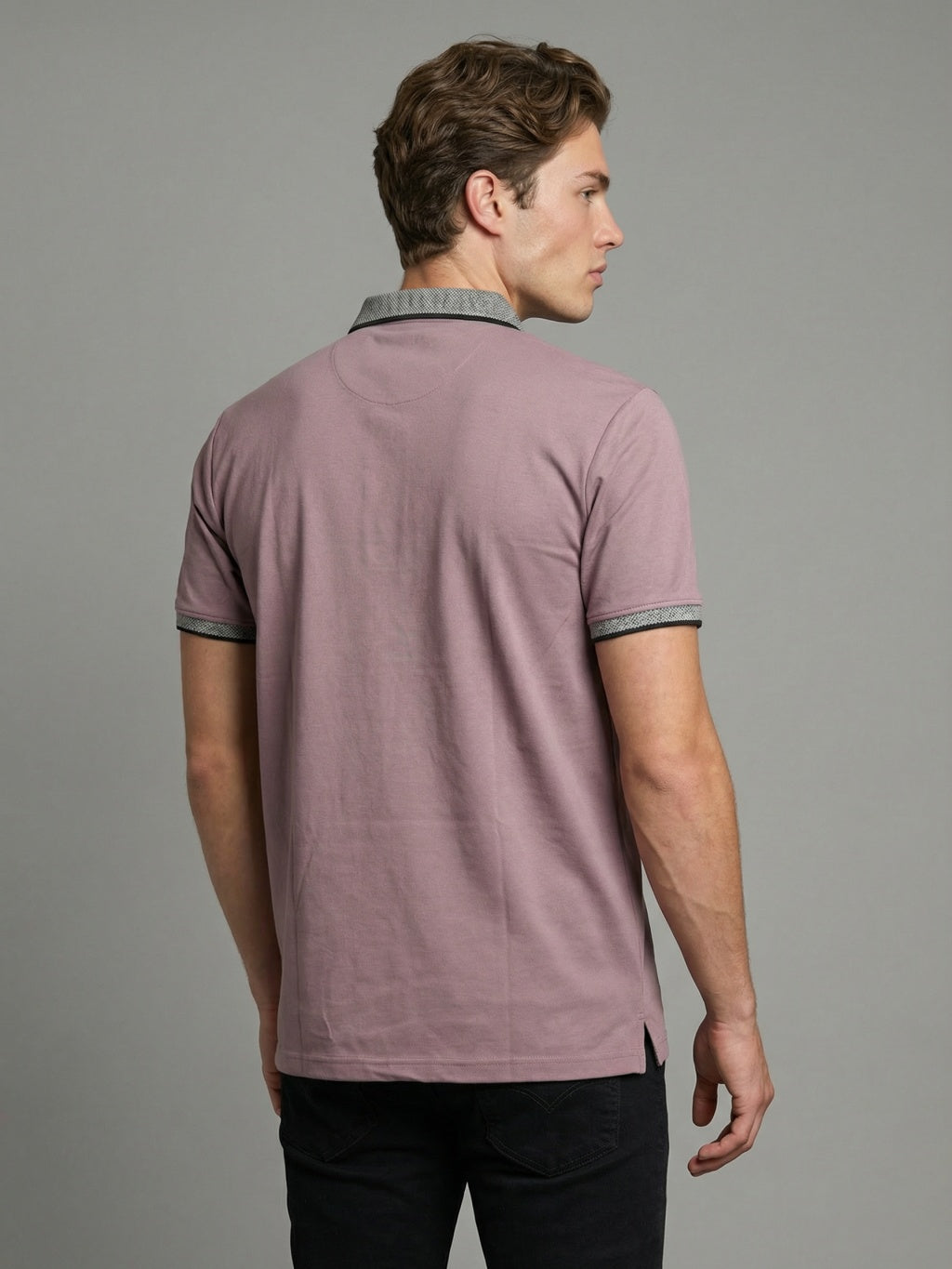 Heritage Zip Polo - Dust Rose