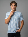Maison Chevron Polo - Ice Blue