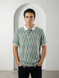 Maison Chevron Polo - Sage Green