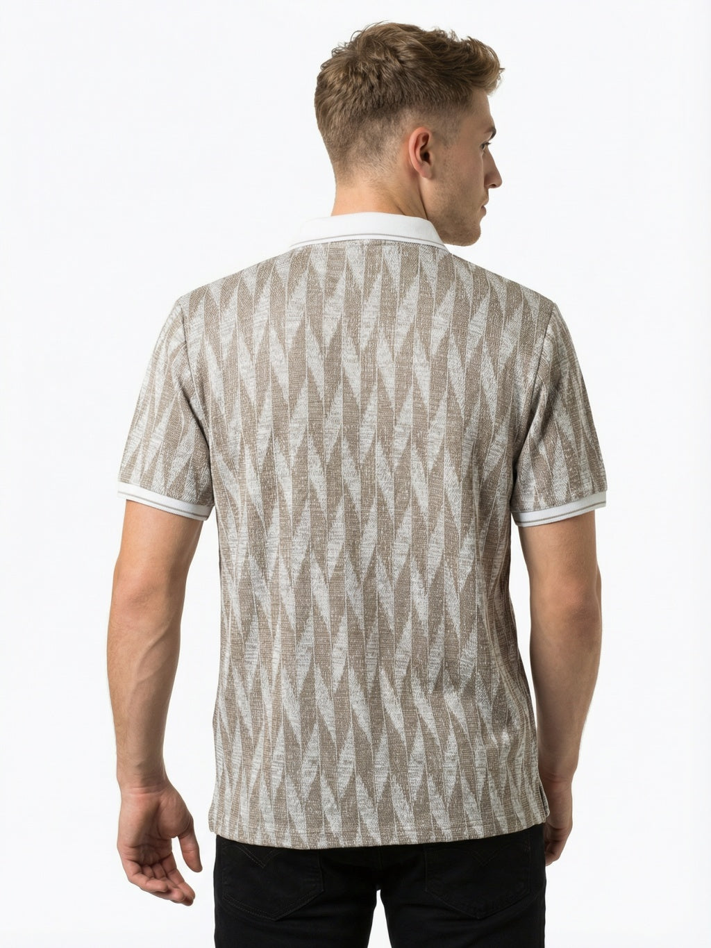 Maison Chevron Polo - Sand Beige