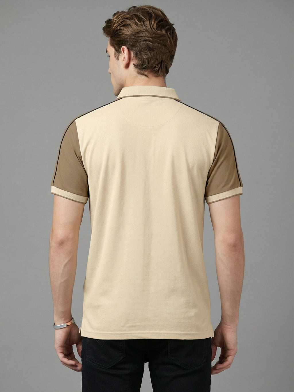 Monaco Stripe Polo - Ivory Beige